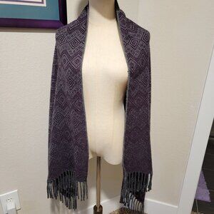 Estirpe Inca Alpaca Wool Wrap - 100% Alpaca, Made in Peru. Exc Cond! 70 x 25"